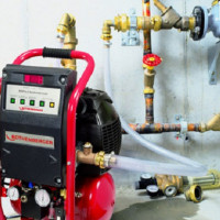 Flushing gas heating systems: flushing methods and procedure