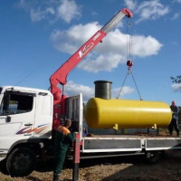 Turnkey gashouder: hoe een gastank te installeren en apparatuur te installeren