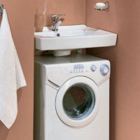 Lavabo nénuphar: conseils de sélection et d'installation lorsqu'il est placé au-dessus du lave-linge