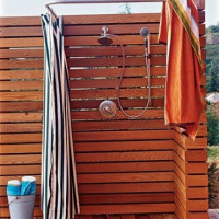 Mga kahoy na shower para sa mga cottage ng tag-init: DIY construction shower shower sa tag-init