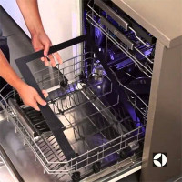 Iebūvētās trauku mazgājamās mašīnas Electrolux 45 cm: labākie modeļi, salīdzinājums ar konkurentiem