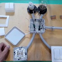 Two-way walk-through switch: device + wiring diagram + installation tips