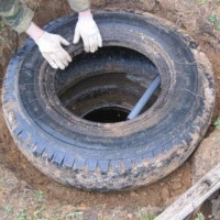 DIY drain pit from tires: step-by-step instructions for arranging