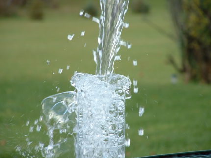 Agua pura del pozo