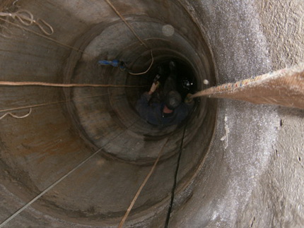 Réparation de puits en béton