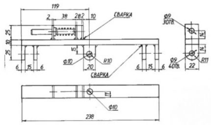 Đi qua với một thanh chốt