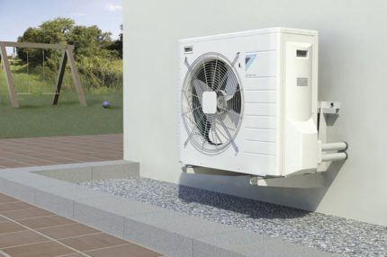 Where is an air-to-air heat pump needed