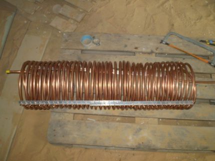 Homemade heat pump heat exchanger