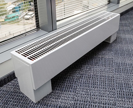 Floor convector for water heating