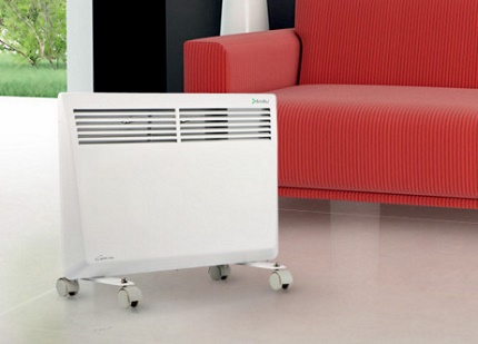 Castor floor heater