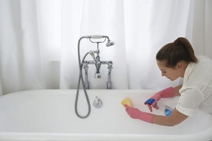 Nettoyage de bain