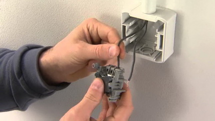 Installing an overhead switch