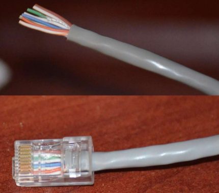 Конфигурация на конектора RJ-45