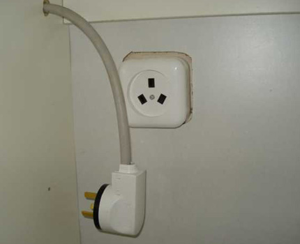 Power outlet sa loob ng gabinete