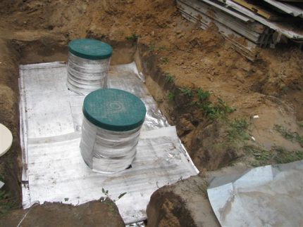 Isolatie van septic tanks