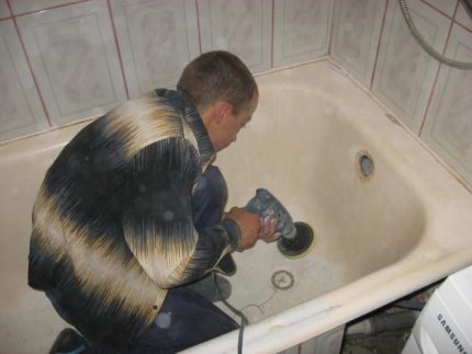 Preparando el baño para reparar