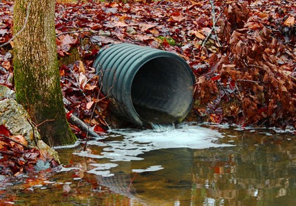 Dumping dirty water