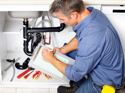 Installation of a water meter by a licensed master