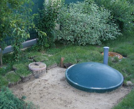 Correct geïnstalleerde septic tank