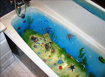 Pintura exclusiva de bañera de hierro fundido