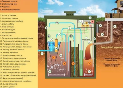 Das Funktionsprinzip der Klärgrube Bioxy