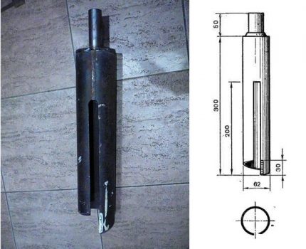 Muỗng để khoan đất sét bán rắn và cứng