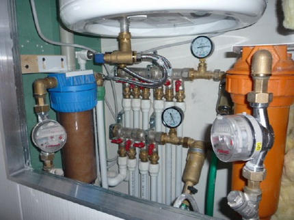 Do-it-yourself plumbing in a private house