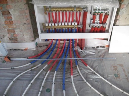 Radial heating distribution