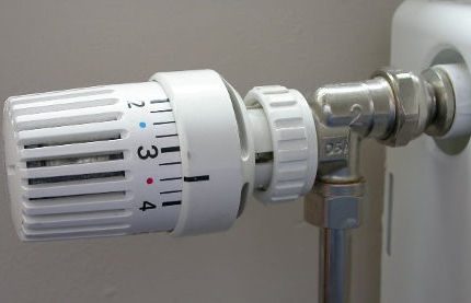 Balancing the heating regulator