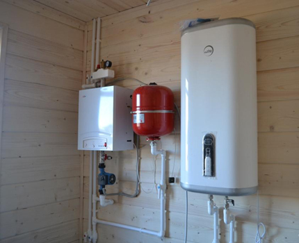 Wall mounted boiler