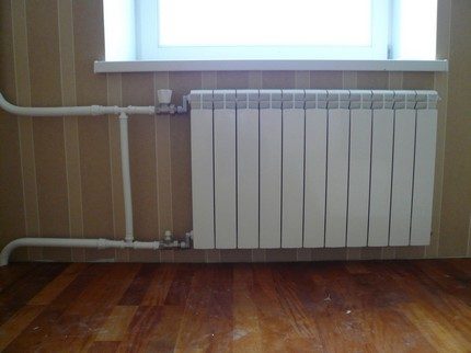 Radiateur chauffant à plusieurs sections