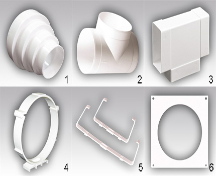 Shaped elements from plastic set 3