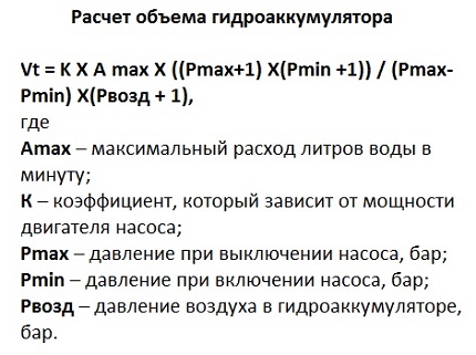 Accumulator calculation