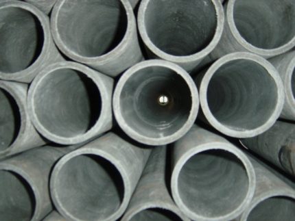 Asbestos cement pipes