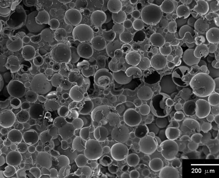  Pintura de aislamiento térmico bajo el microscopio