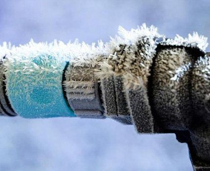 De watervoorziening is niet geïsoleerd