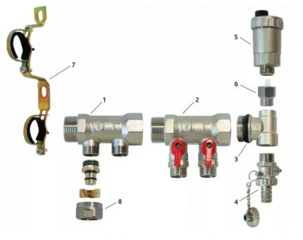 Heated floor collector elements