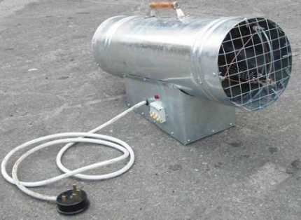 Grill aquecedor de ventilador