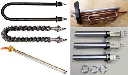 Varieties of heating elements