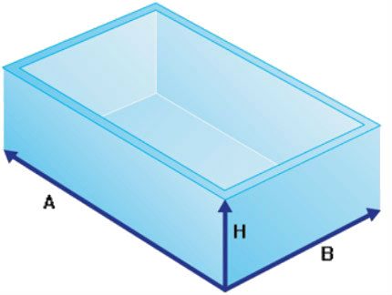 Calcul du volume de la pièce