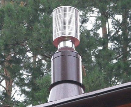 Spark arrester baffle