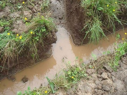 Drenaje del sitio al aire libre