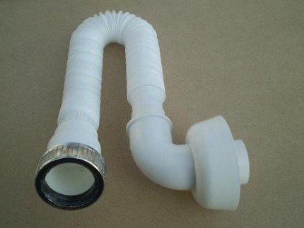 Welliger flexibler Siphon