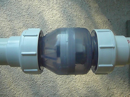 Homemade Check Valve