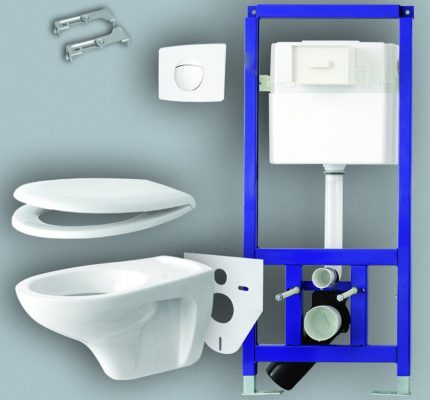 Der einwandfreie Betrieb, die Zuverlässigkeit und die Sicherheit von hängenden Sanitäranlagen hängen von einer ordnungsgemäß ausgewählten und installierten Installation für die Toilette ab