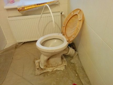 Temporäre Toilette