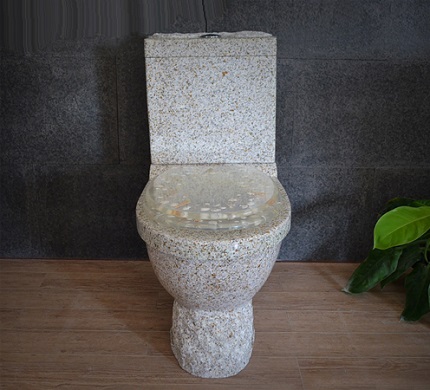 Naturligt granit toilet