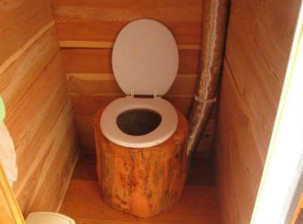 Toilet in het land