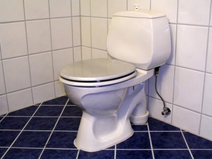 Lodret flush toilet