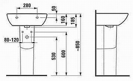 Skim untuk menentukan ketinggian sink